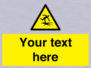 Custom warning thin ice